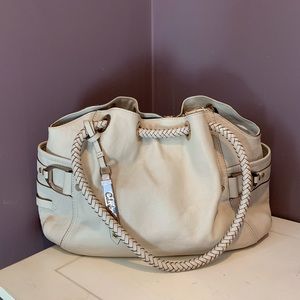 Cole Haan Ivory Denney Leather Bag
